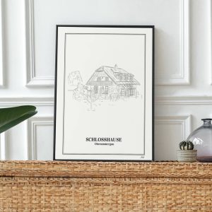 Linienzeichnung deines Hauses
