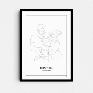 Personalisiertes Familienposter